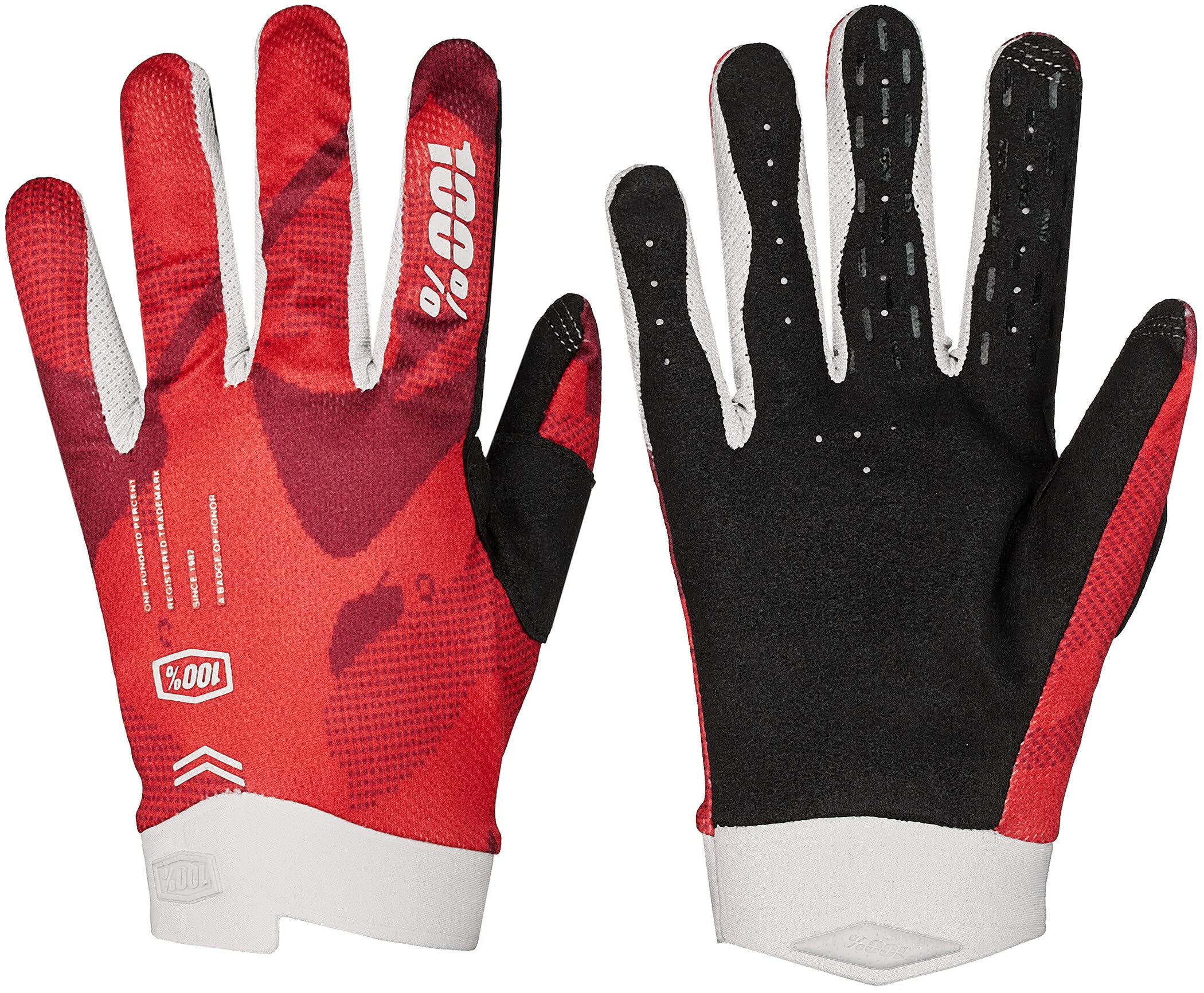 100%ITRACK Ultralight Motocross Gloves - Lightweight MX Dirt Bike & Powersport Racing Protective Gear