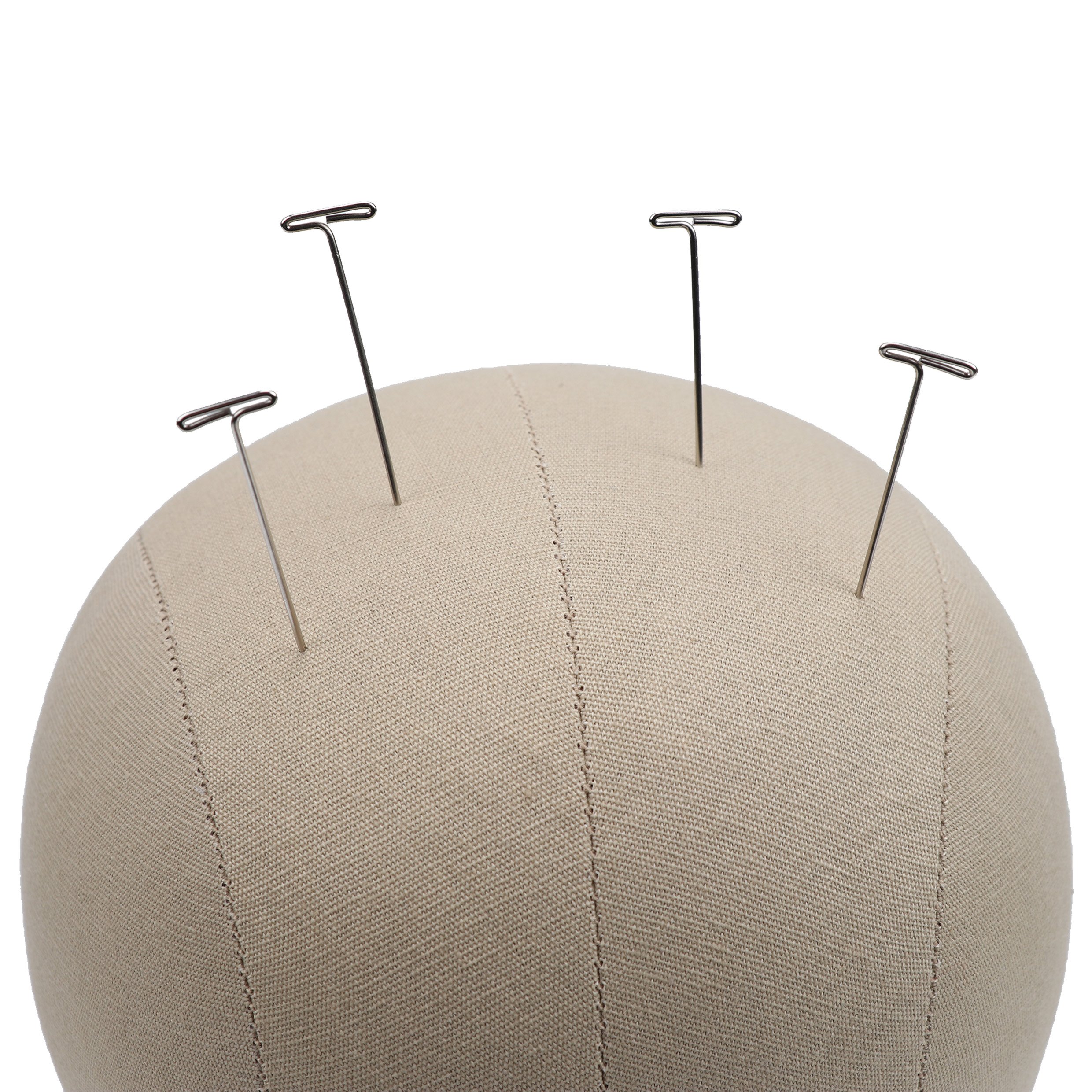 Cabezal de lona de corcho Exhibición peluca Cabeza de maniquí Peluca haciendo cabeza Con orificio de montaje mannequin Wig Making Head （56cm/22In）