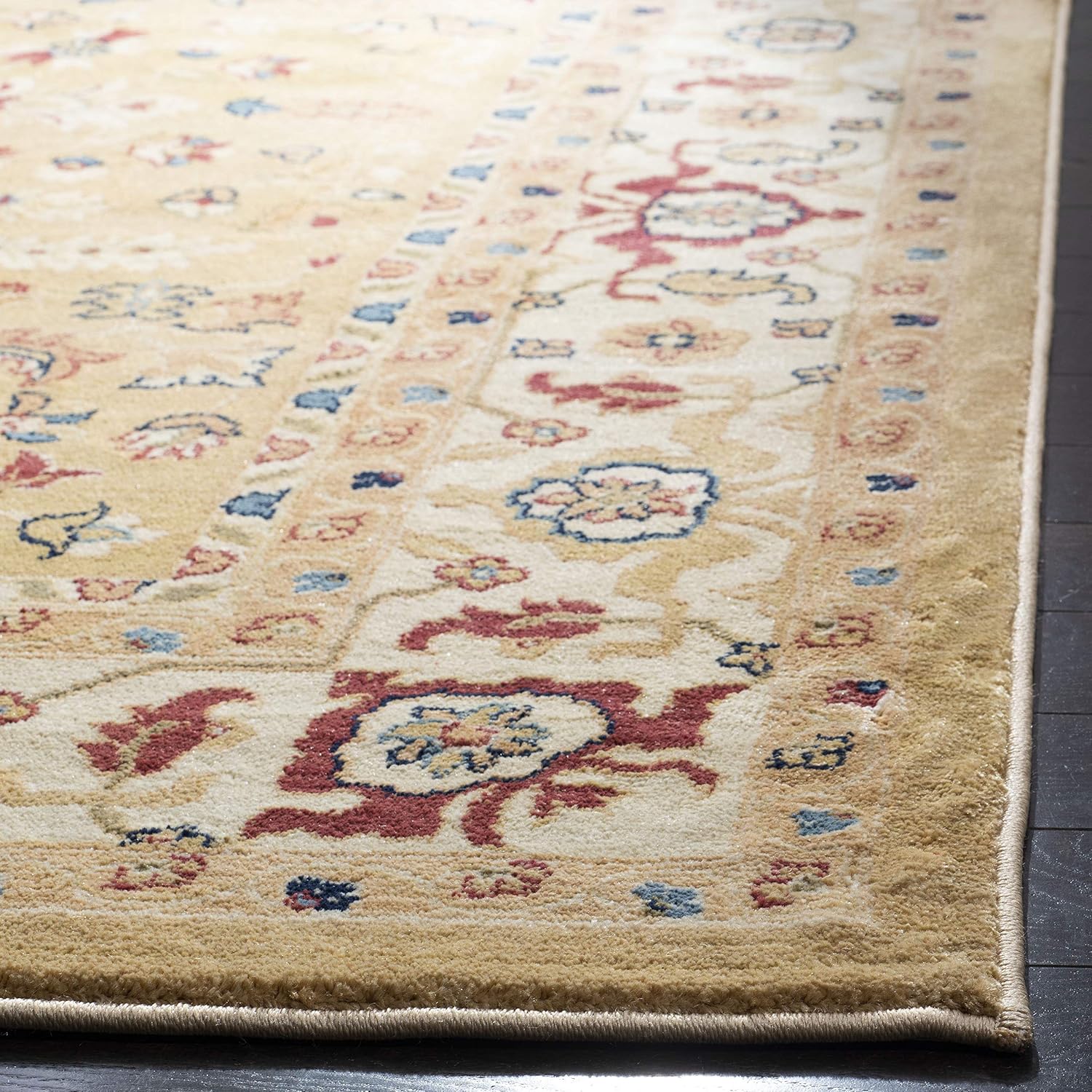 SAFAVIEH Austin Collection Runner Rug - 2'3" x 8', Creme & Creme, Traditional Oriental Design, Non-Shedding & Easy Care, Ideal for High Traffic Areas in Living Room, Bedroom (AUS1610-1111)