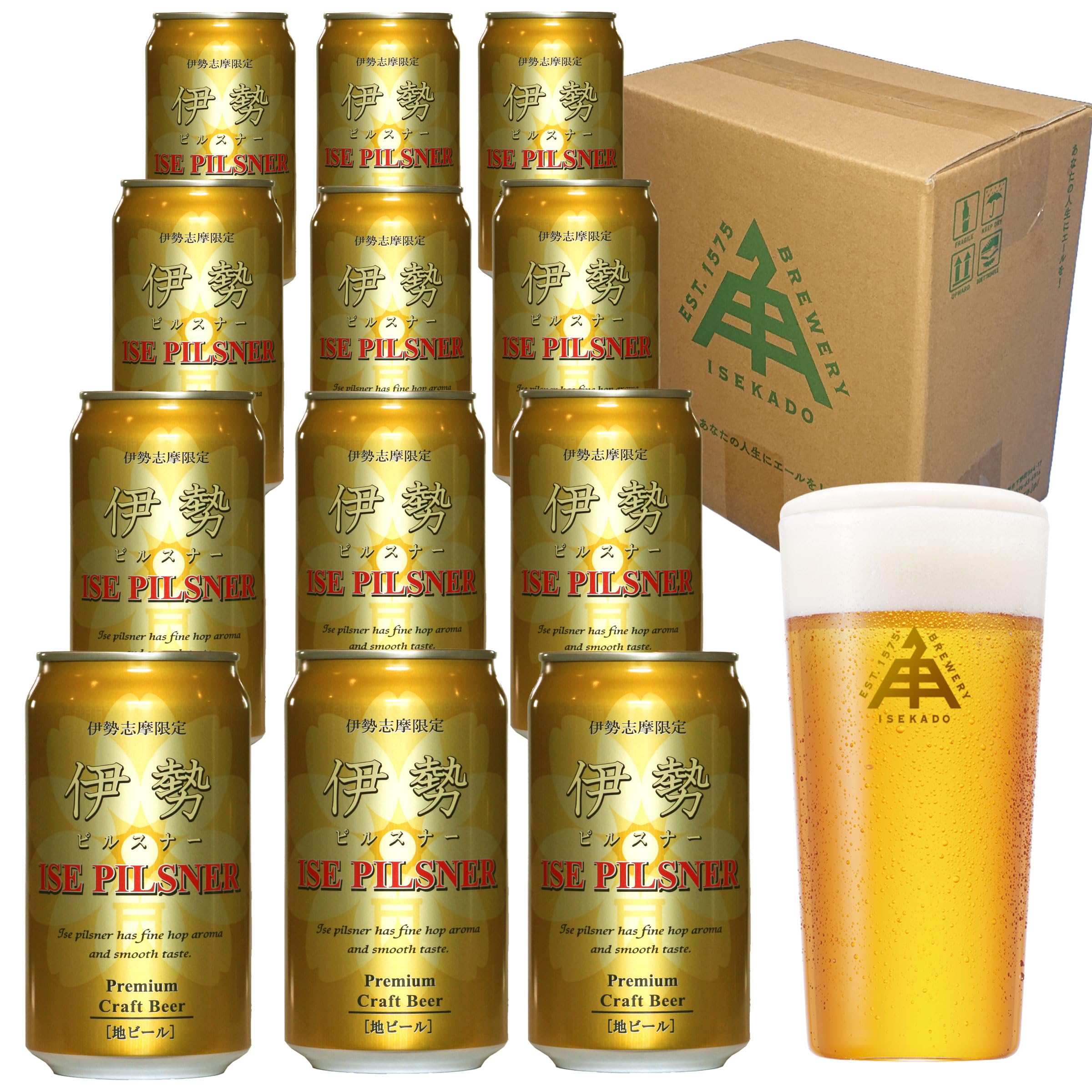 Amazon.co.jp: 伊勢角屋麦酒 伊勢 ピルスナー 缶 350ml クラフト