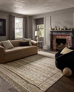 Loloi Jeremiah Brent Bleecker Collection BLE-05 Natural/Charcoal 7'-10