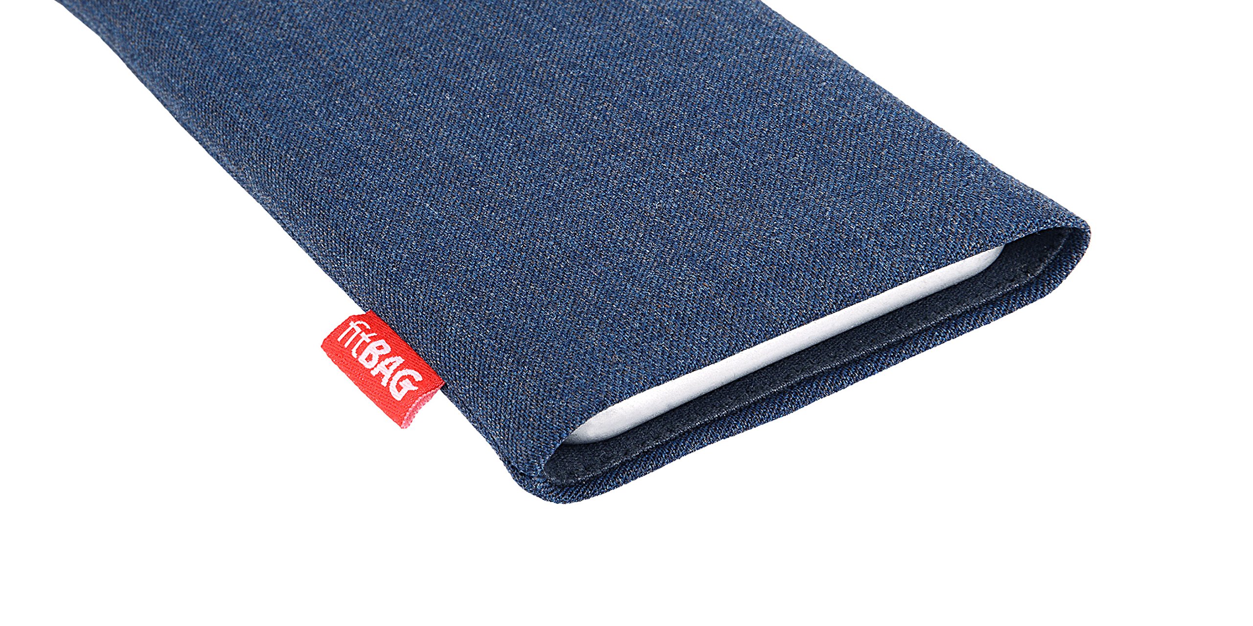 FitBAG Jive Custodia In Tessuto Per Honor Magic 6 PRO – Blu, Con Imbottitura In Microfibra, Made In Germany