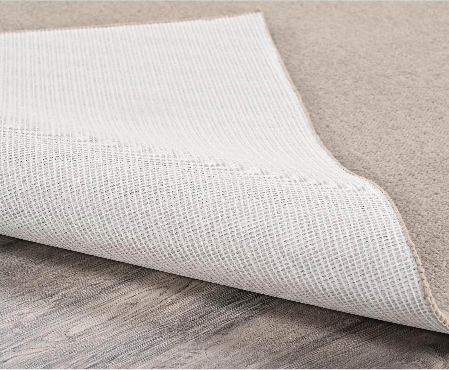 Garland Rug Basic Plush 6' x 8' Beige/Tan Area Rug - Soft & Stylish, Perfect for Living Rooms, Bedrooms & High-Traffic Areas