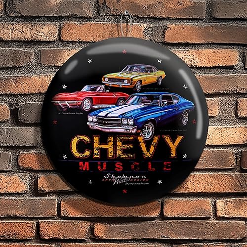 Miniatura 30 de American Art Decor Letrero de metal con forma de cúpula – Decoración retro de habitación para bar, cueva de hombre, garaje, sala de juegos,