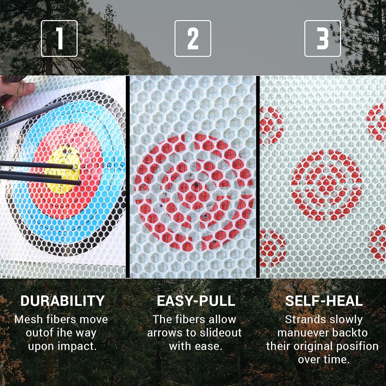 KAIFULAER 16inch/22inch Portable Archery Target Bag with 10 Target Papers - Resistant Surface, Multi-Purpose Archery Targets for Backyard, Home & Outdoor Hunting Practice
