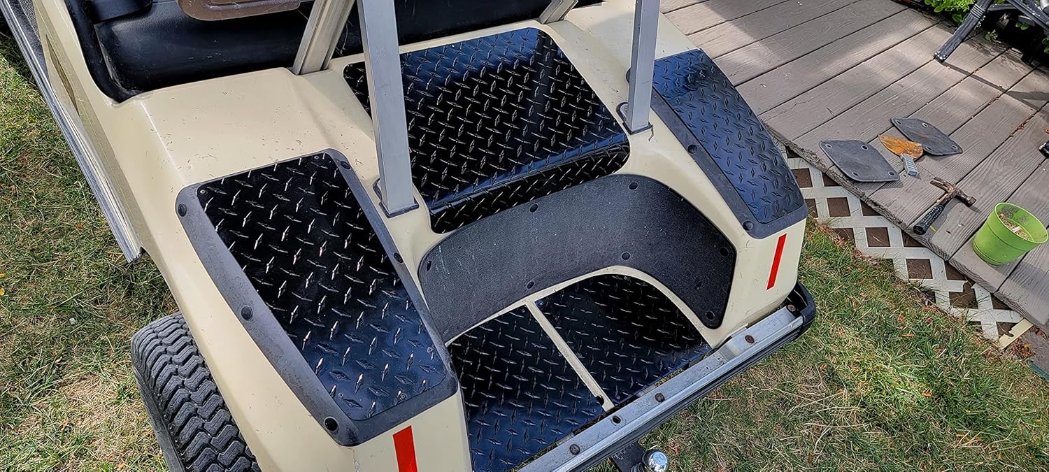 Fits Club Car DS Golf Cart 5 Pc Powder Coated Access Panel - Bagwell - No Step Covers