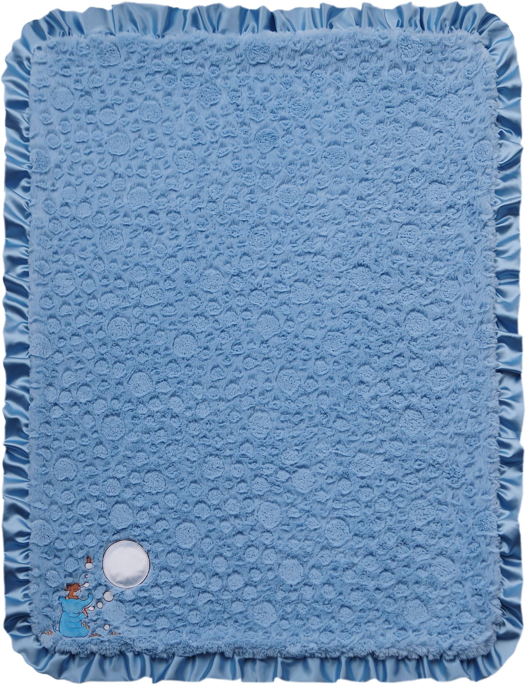 Light Up and Musical Boys Receiving Baby Blanket, Blue Blowing Bubbles