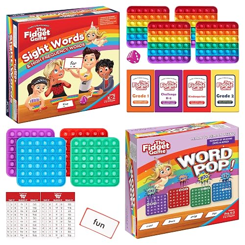 The Fidget Game Ultimate Reading Bundle - Flashcards and Pop