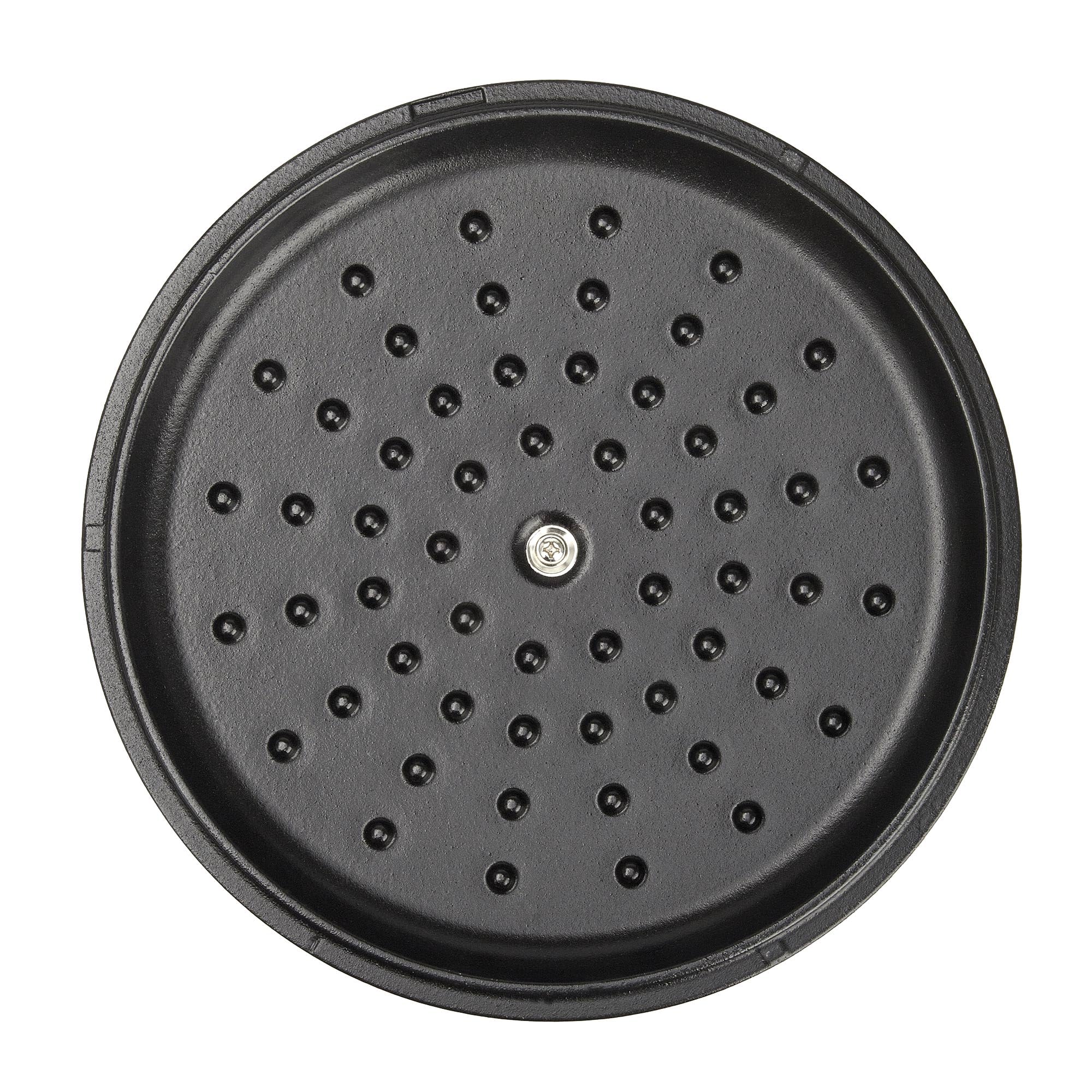 Victoria Horno Holandés Inducción Hierro Fundido Esmaltado 25cm, Cocotte 3,8L, sin PTFE ni PFOA, Apto para Fuego, Barbacoa, Horno, Vitrocerámica, Gas