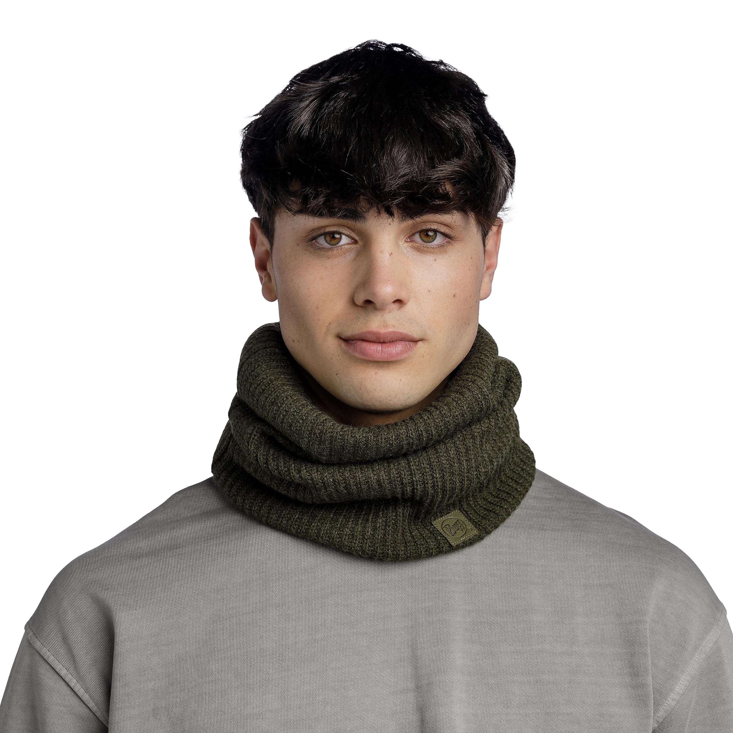 Buff Solid Scaldacollo Multifunzionale Uomo In Pile Riciclato - Protezione Freddo Per Outdoor, Stretch 4 Vie - 5