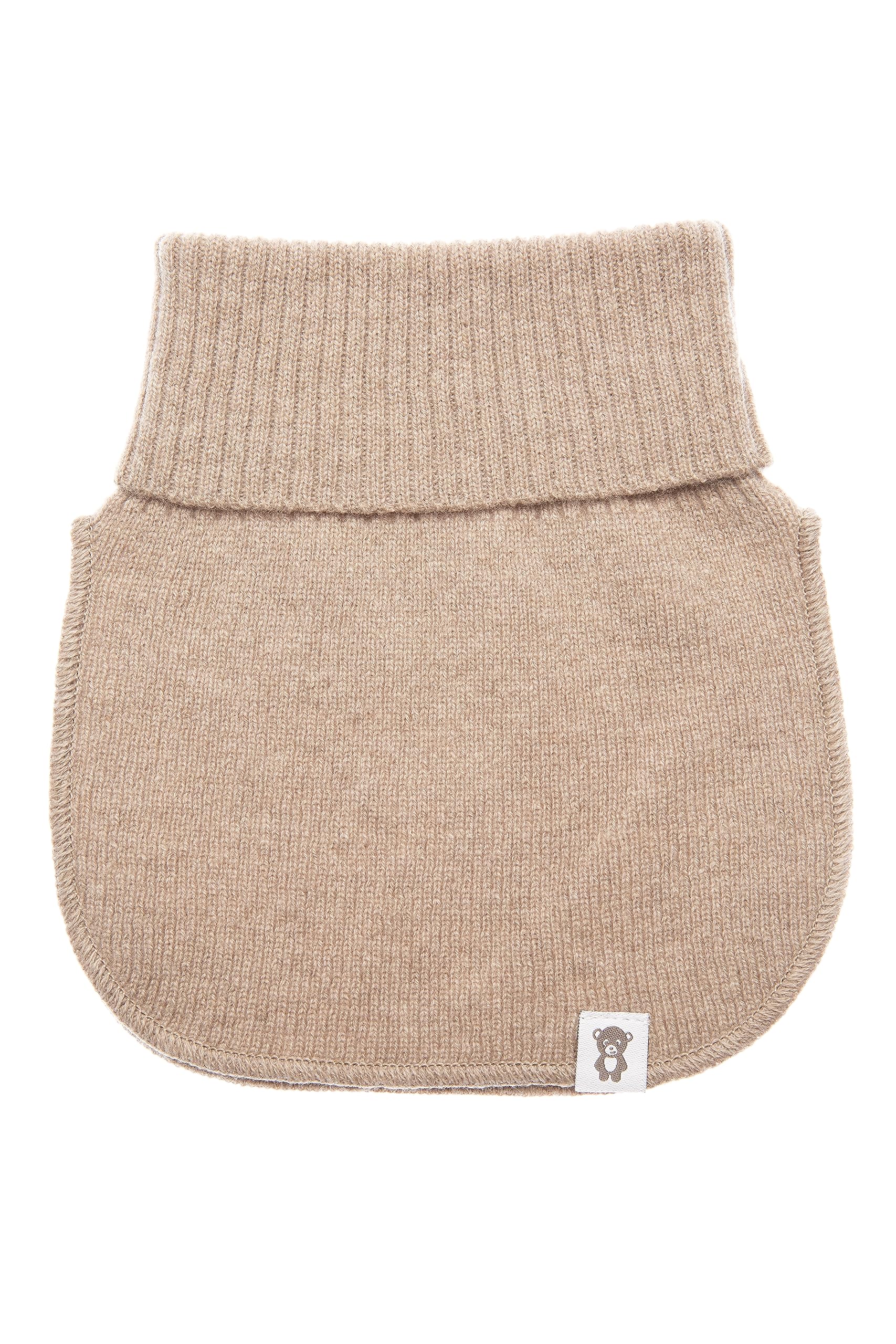 Sciarpa tubolare in lana per bambini I super morbida e calda a maglia per proteggere il collo in autunno e inverno, sciarpa a slittamento in colore Beige, Rosa, Grigio per bambini da 0 a 3 anni