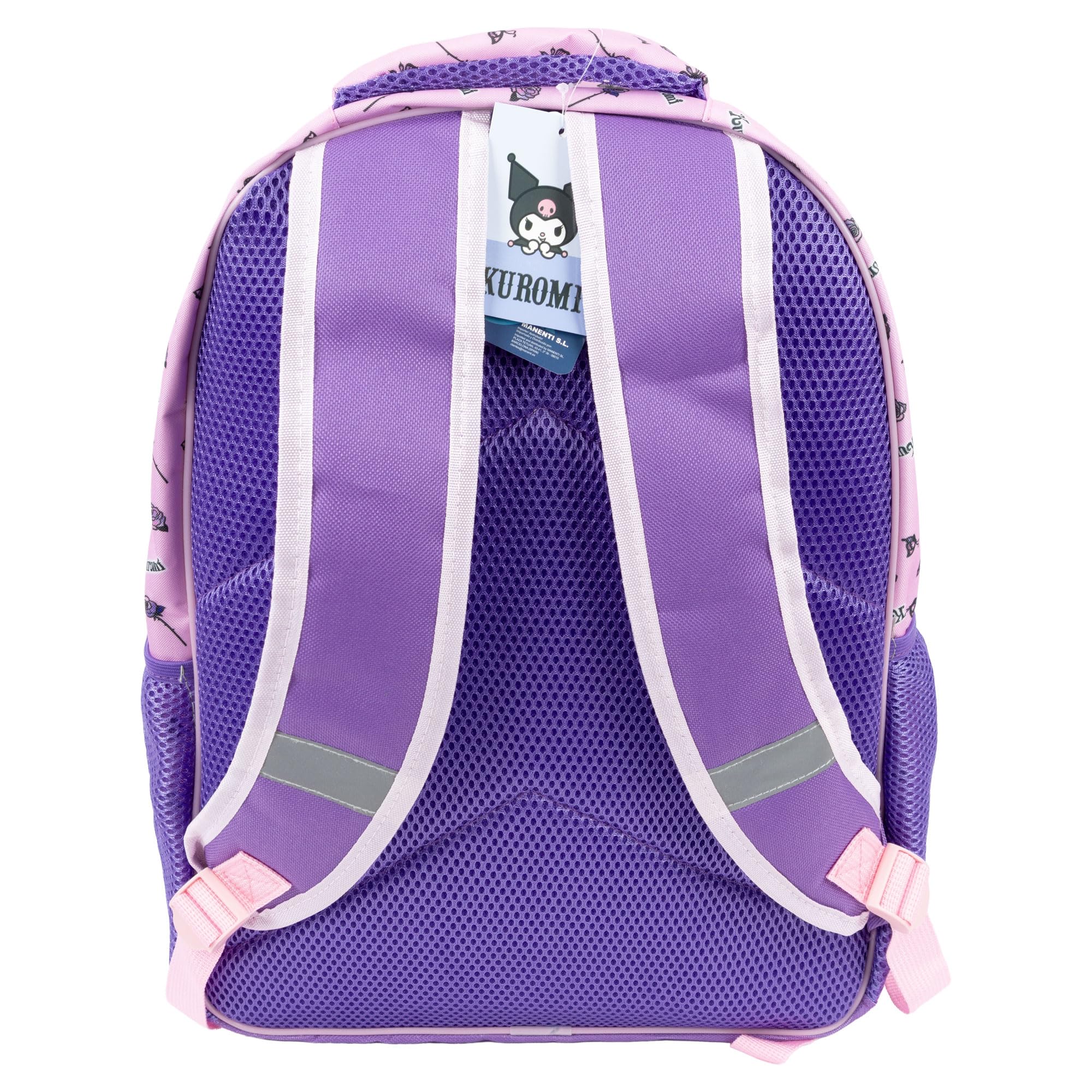 CERDÁ LIFE'S LITTLE MOMENTS Zaino Scuola Elementare Kuromi Hello Kitty 3 Cerniere - Zaino Bambina Multitasca Viola con Spallacci Imbottiti e Scomparti Organizzati, 40 cm