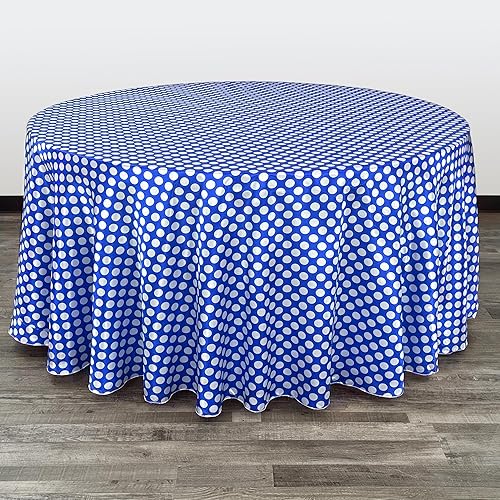 Miniatura 4 de YOUR CHAIR COVERS - Mantel redondo de satén de 120 pulgadas, color marfil, manteles de mesa redondos para mesas redondas de banquete de 5 pies