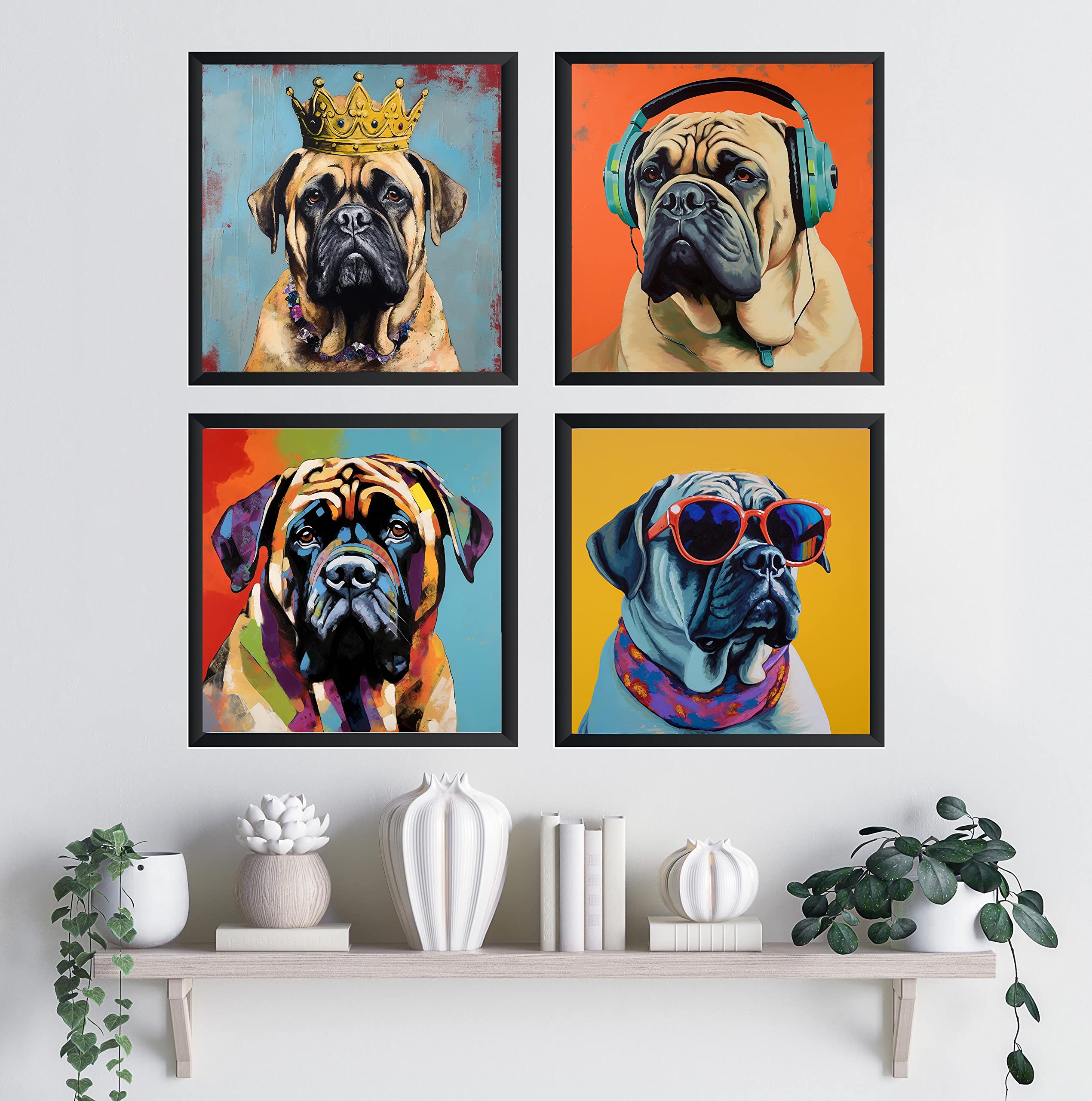 Amazon.com: English Mastiff Dog Art Print Poster, Wall art
