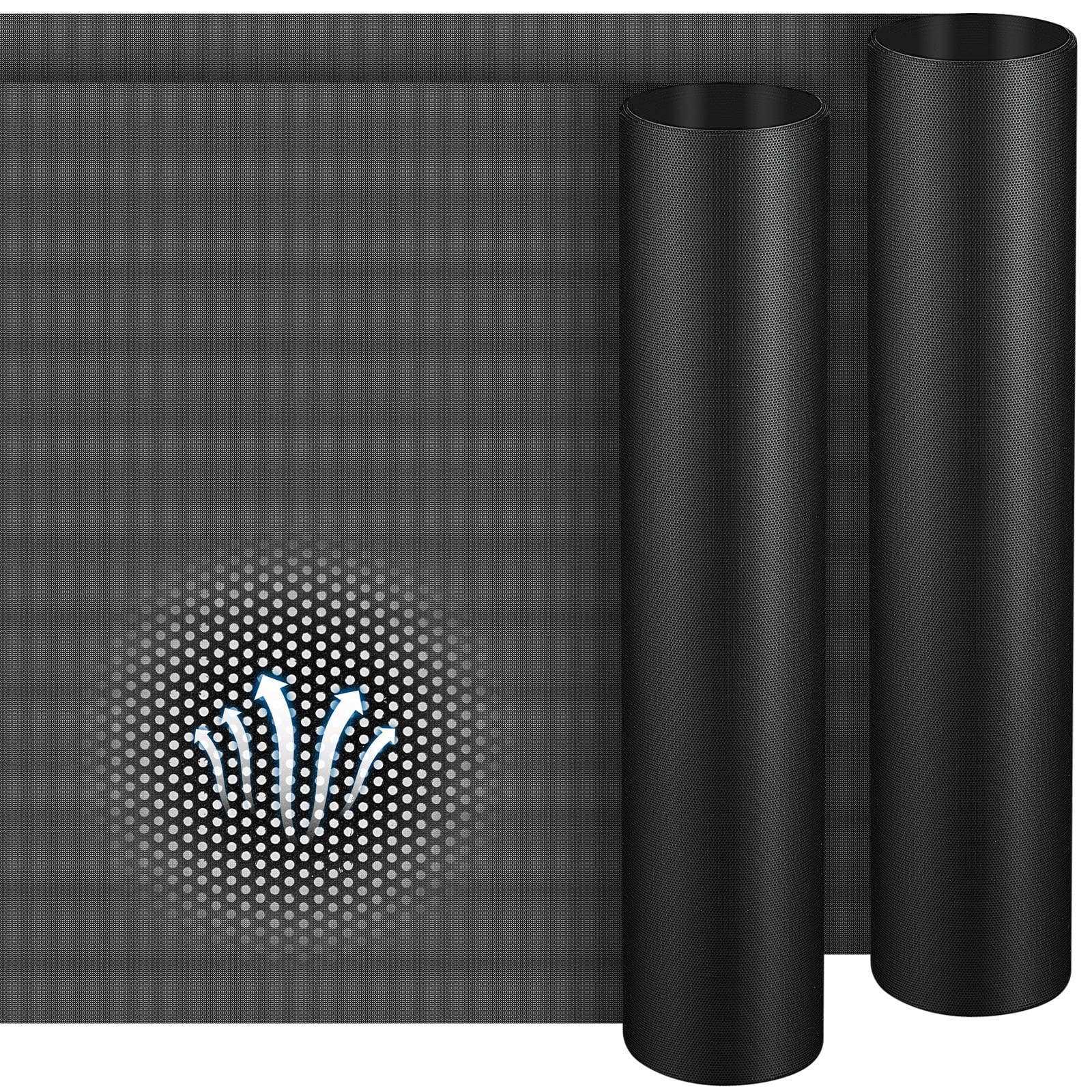 Photo 1 of Woanger 2 Pack PC Dust Filter Roll 1000x300mm PVC Mesh Cover Floor Vent Cover for PC Case, Gaming Rigs & Office Computers, 0.5mm Holes, No Magnetic Strip(Black)