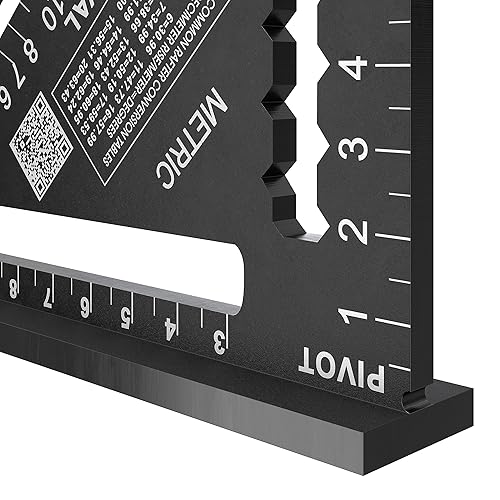 Miniatura 7 de Hultafors Anschlagdreieck MRS (para Quer-  Winkelschnitte, Winkelmesser, Skala zum Sägen von Grat-, Kehl- und Schiftsparren) 483271
