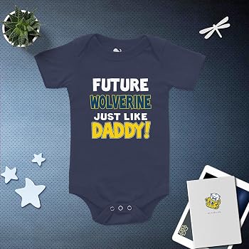 Amazon.com: NanyCrafts Baby's Future Wolverine Just Like Daddy