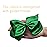 DEEKA 2 PCS 6 Big Hand-made Shiny Glitter Ribbon Hair Bows Alligator Clips Hair Accessories for Little Teen Toddler Girls Kids Set of 2 -Green
