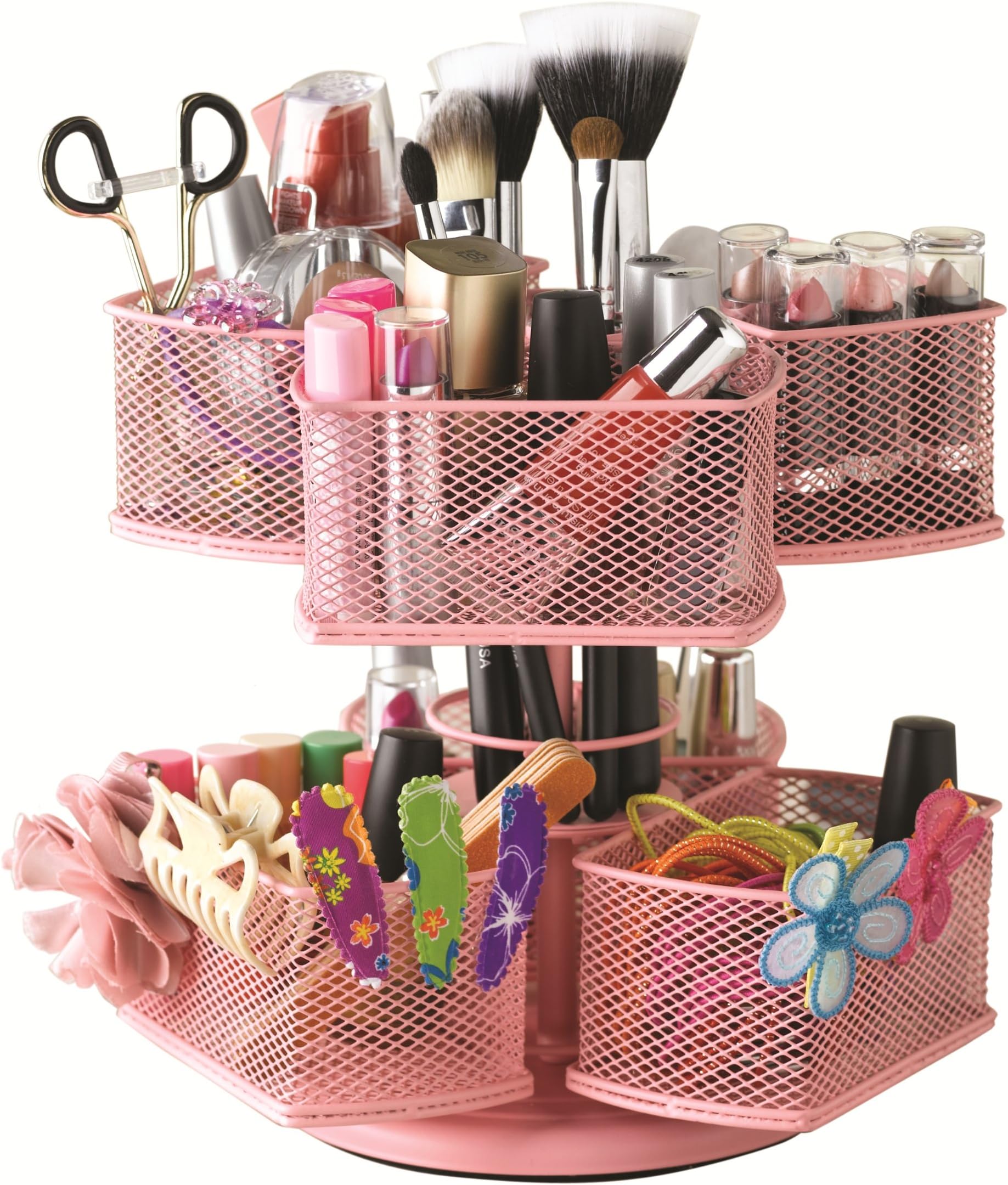 Nifty Cosmetic Organizing Carousel, Pink