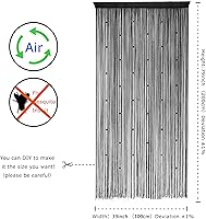Vista 4 de Cortinas de puerta con tiras de cuentas. DIY cuentas densas para puertas,entradas y ventanas