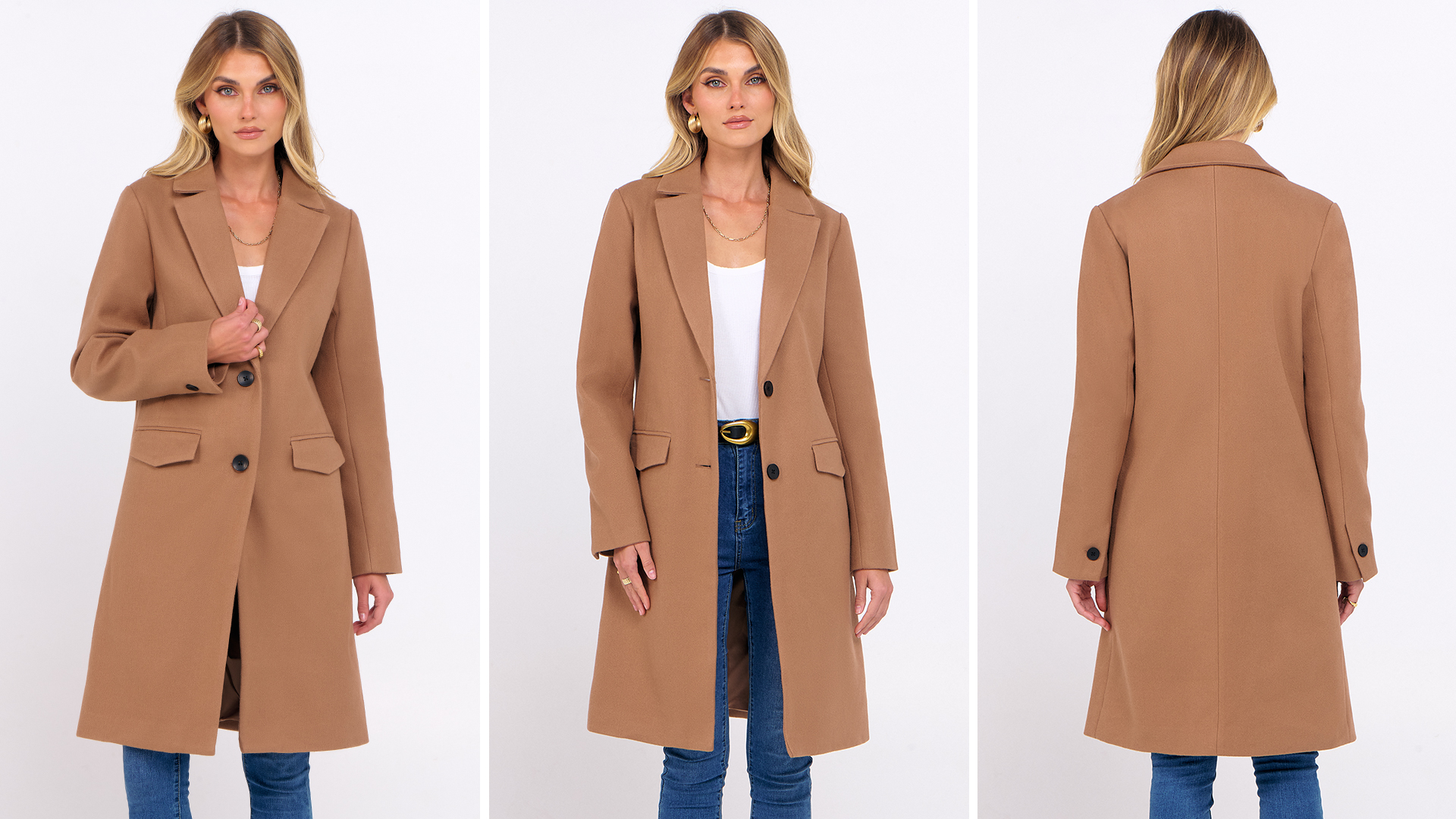 Amazon.com: ANRABESS Womens Peacoat Notched Lapel Collar Single