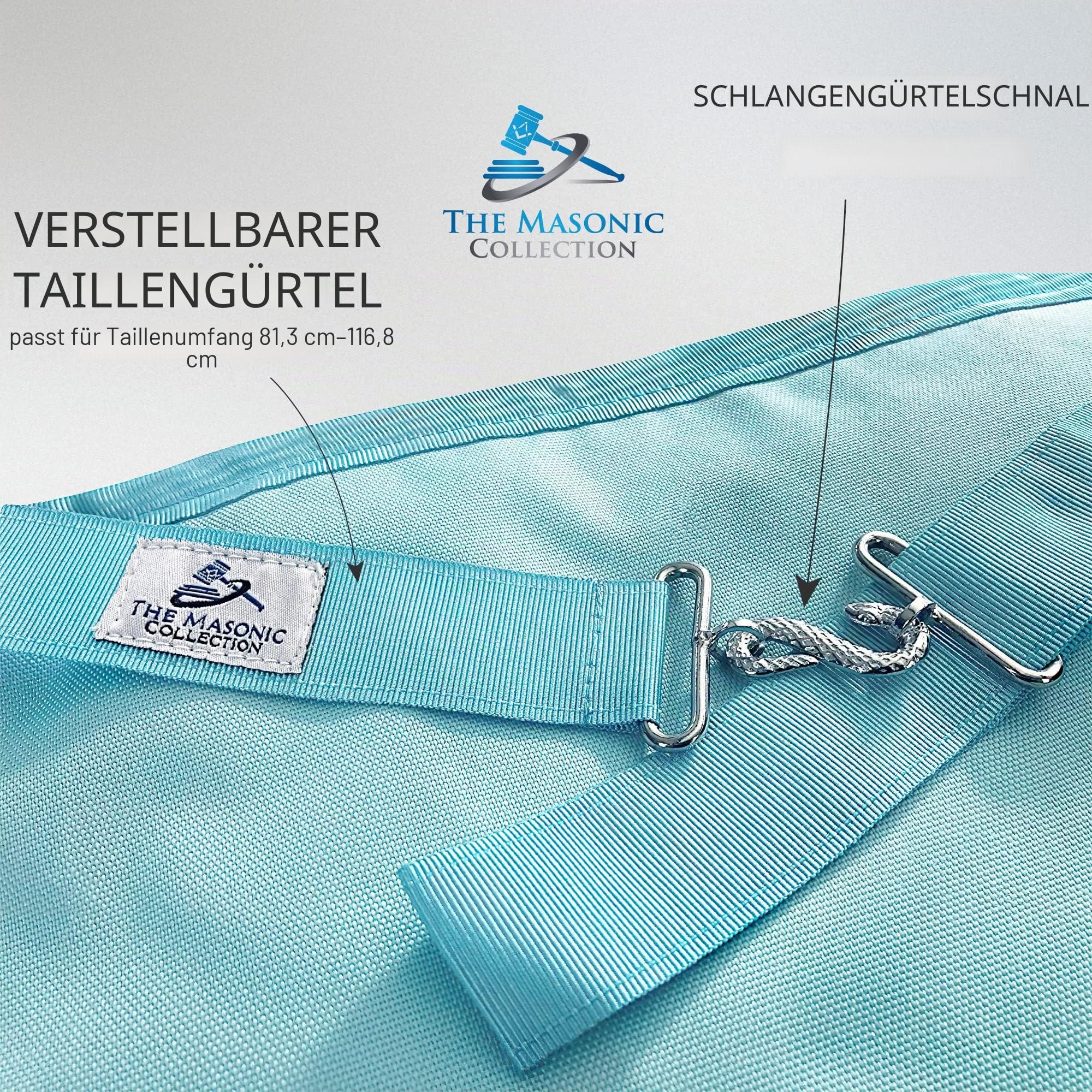 THE MASONIC COLLECTION Craft Regalia Master Masons MM 3rd Degree Schürze – Lammfell oder Kunstleder – Freimaurer-Geschenke für Männer