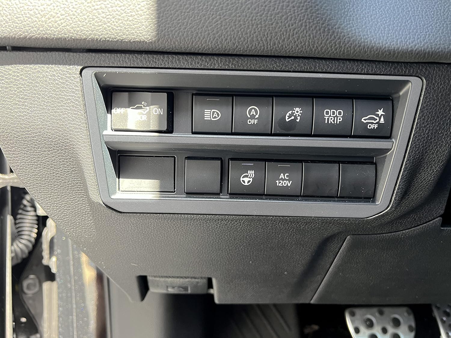 Dim Switch Panel Accent Overlay - Compatible with 2022-2026 Tundra