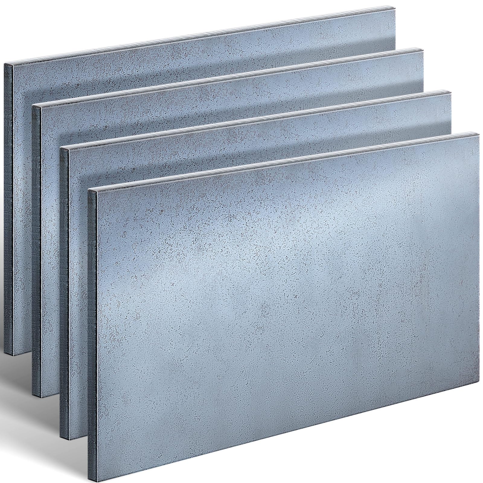 Tandefio 4 Pcs 1/4'' x 6'' x 12'' Hot Rolled Mild Steel Plate Steel Flat Plate Sheet Weldable Flat Stock Black Metal Sheet for Cutting, Industrial Machinery Manufacturing Residential-image-3