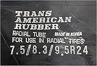 Vista 8 de Tractor de goma Trans Americano/Tubo interno de implementación con vástago de válvula TR-218A (7.5R-24/8.3R-24/9.5R-24)