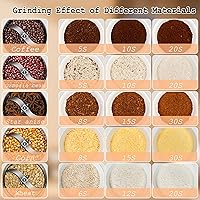 Vista 6 de Molinillo de grano de 5.29 oz, molinillo de harina para el hogar, molinillo eléctrico de grano de acero inoxidable para trigo, especias, café, maíz