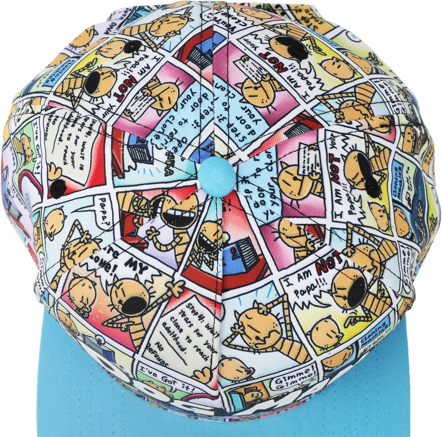 Bioworld Dog Man Comic Panels Youth Snapback Hat - Image 6
