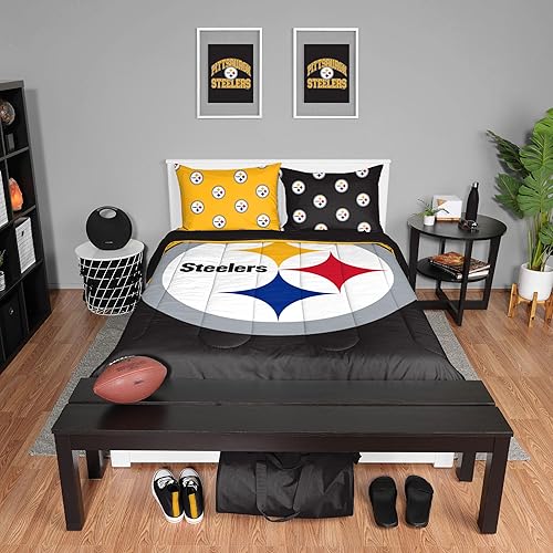 Miniatura 13 de FOCO Unisex-Adult NFL Team Logo Bed in a Bag Comforter Bedding 3-Piece Set