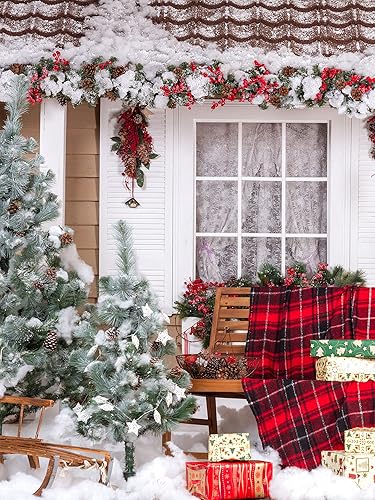 Miniatura 7 de Riakrum Decoración de nieve falsa de Navidad, relleno de fibra esponjosa, cubierta de nieve blanca falsa para árbol de Navidad, hogar y decoración