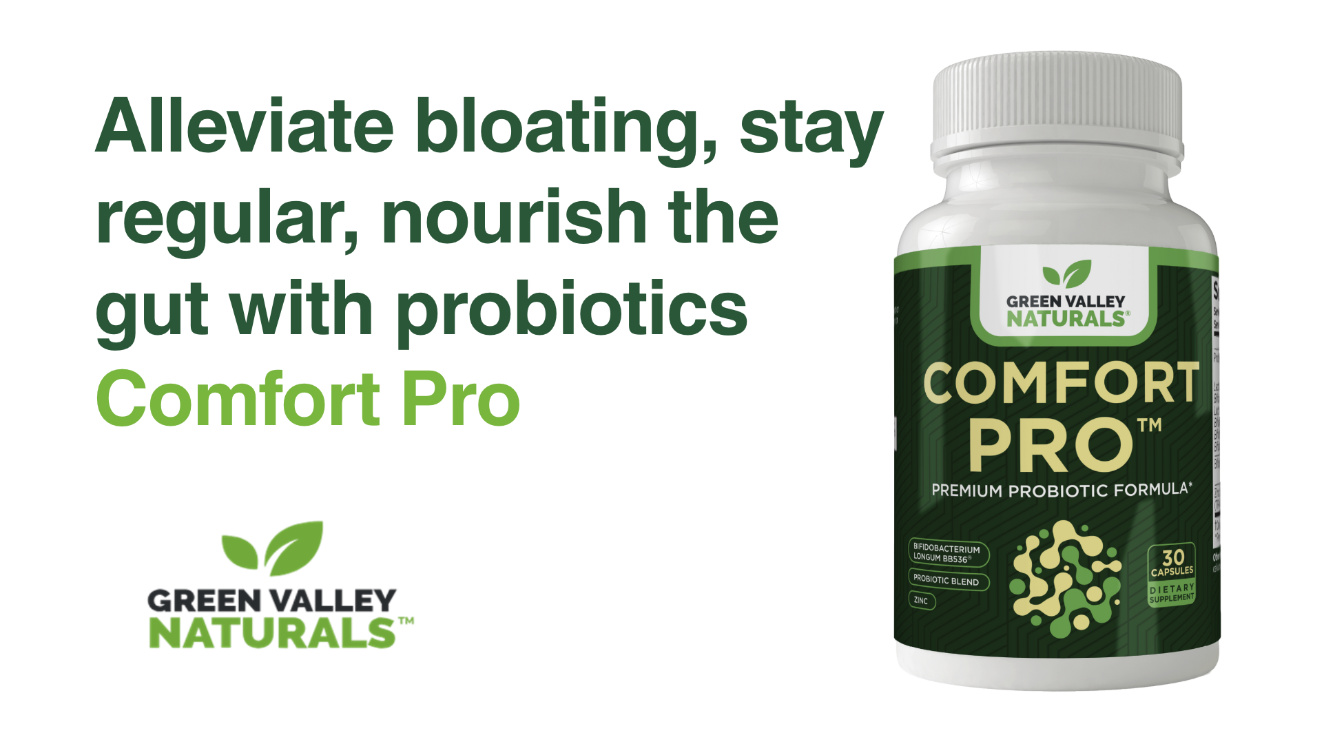 Amazon.com: GREEN VALLEY NATURALS ComfortPro™ - Daily Probiotics