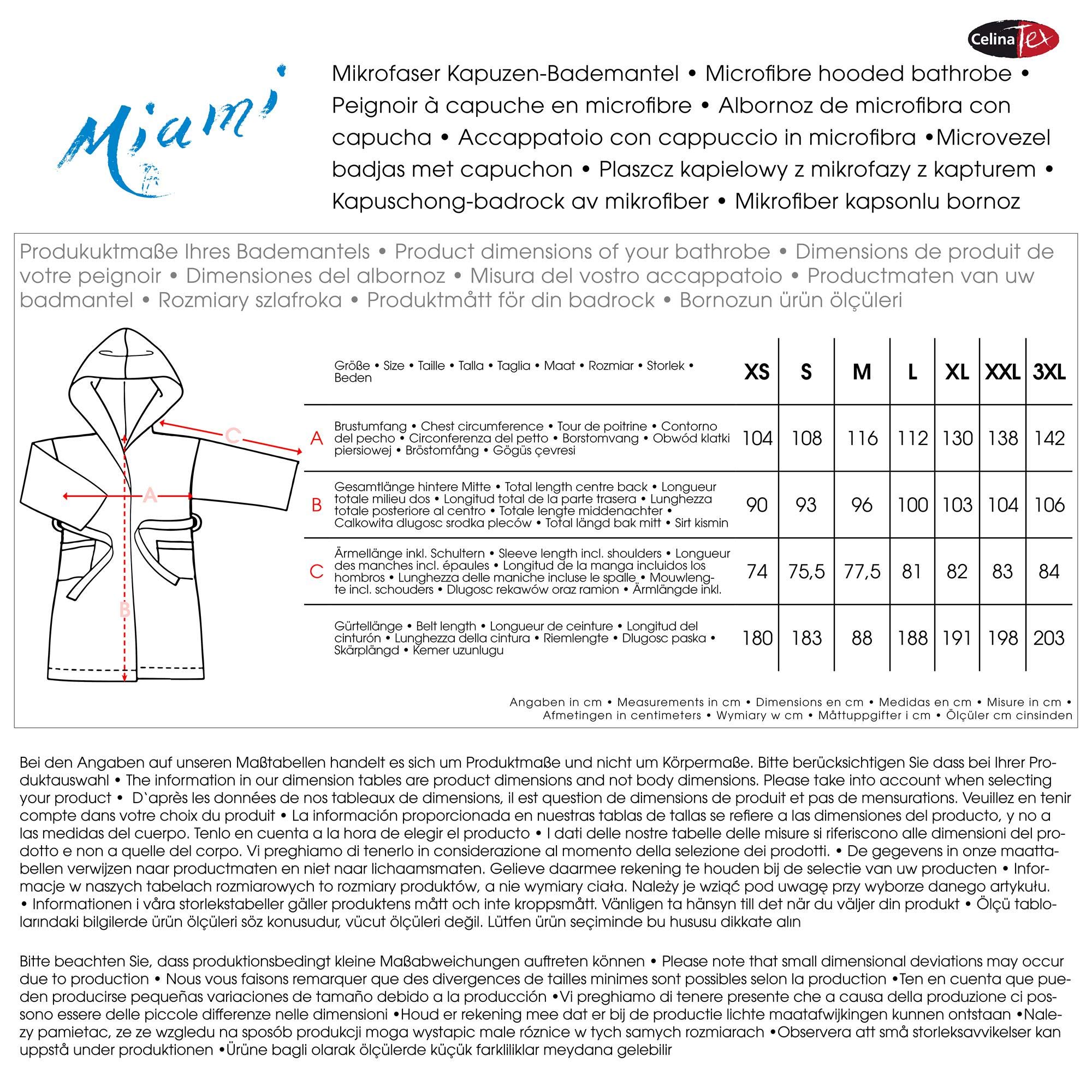 CelinaTex Miami szlafrok kąpielowy z kapturem, dwukolorowy, krótki, naszyte kieszenie, damski, mikrofibra, polar koralowy