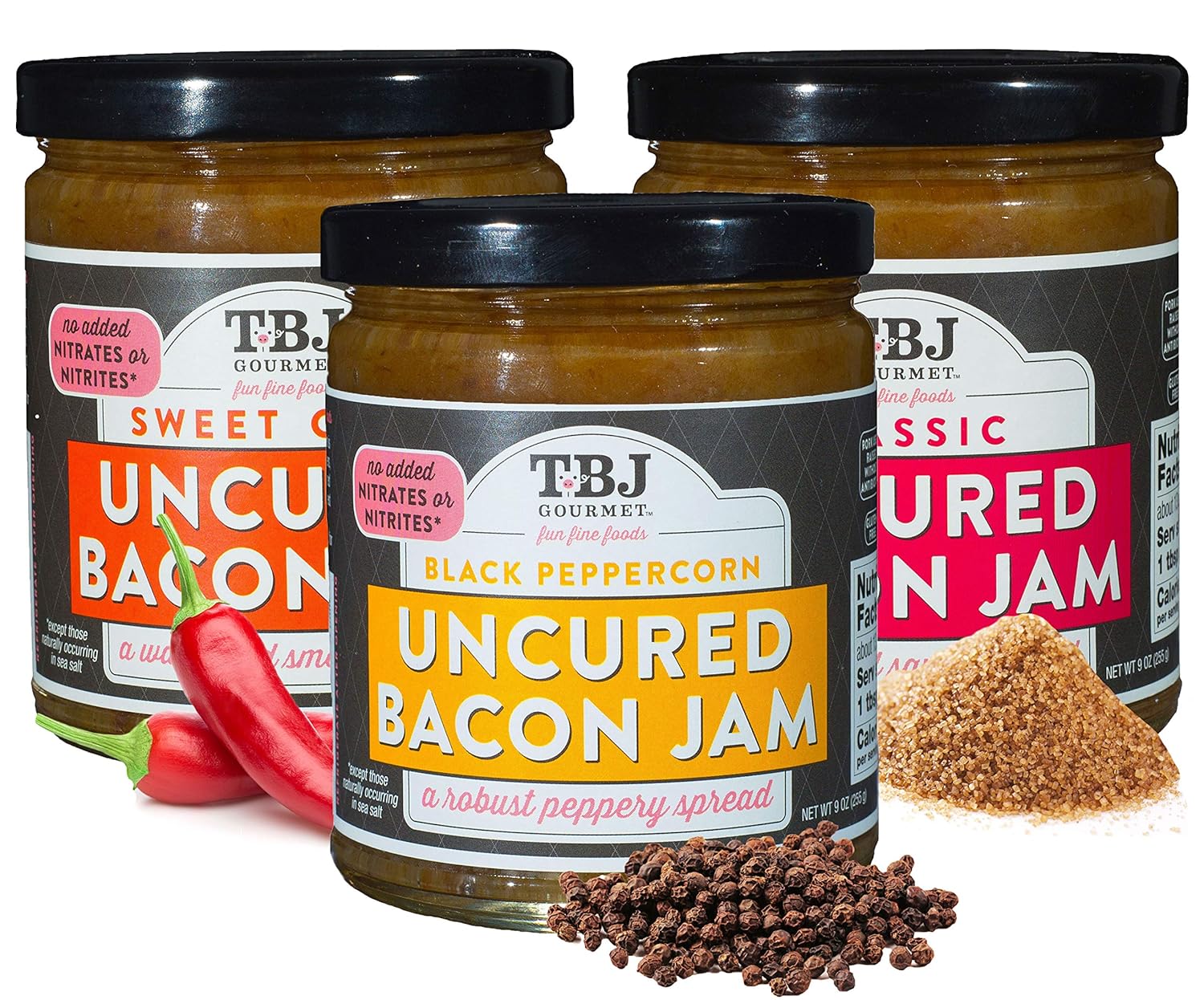 TBJ Gourmet Bacon Jam Variety Pack Classic Bacon Jam