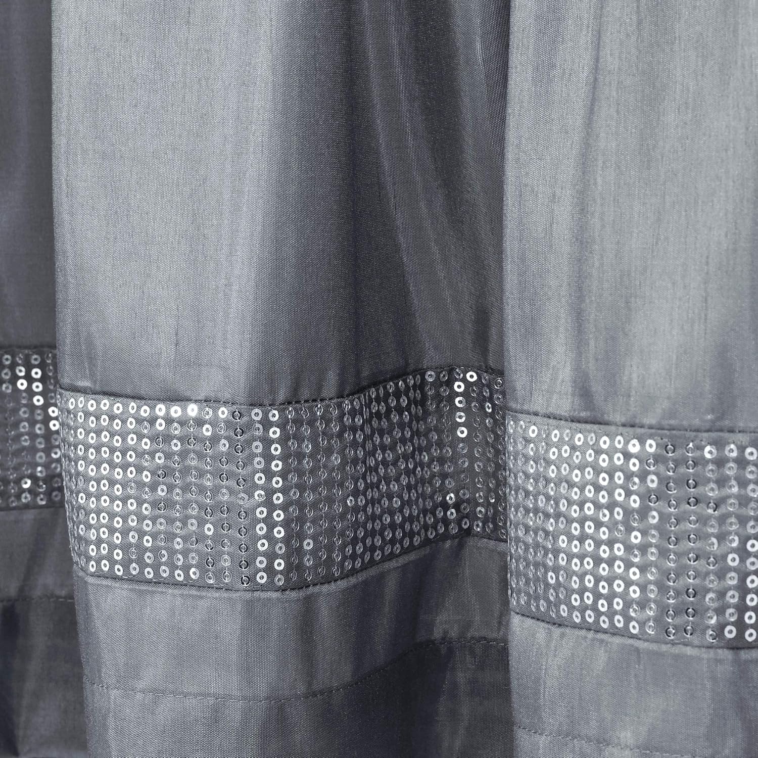 Lush Decor Night Sky Valance Curtain Single, 84"W x 18"L Gray & Silver - Extra Wide Curtains - Kitchen Curtains Valances For Windows - Bathroom Curtain