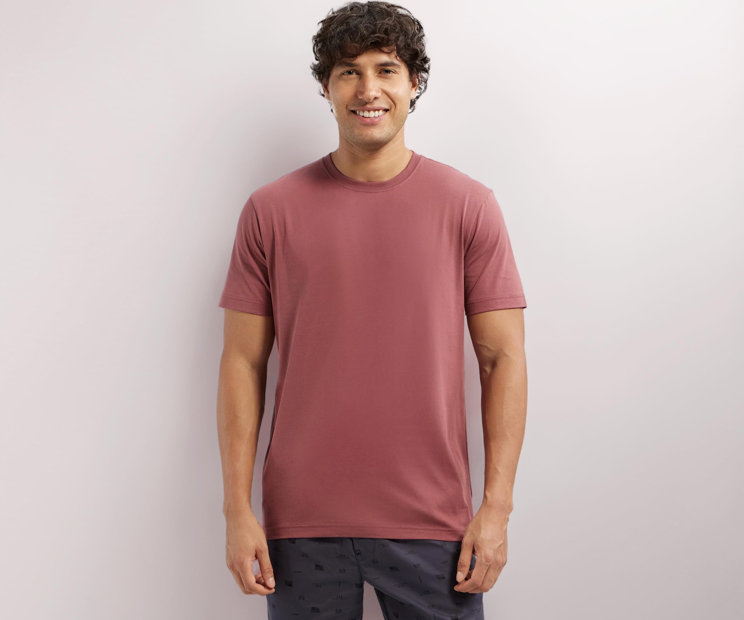 Jockey 2714 Men's Super Combed Cotton Rich Solid Round Neck Half Sleeve T-Shirt