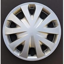 New Wheel Cover Hubcap Fits 2012-2019 Nissan Versa;15 Inch; 5 V-Spoke; Silver Color; Plastic; Spring Steel Clip 1-Piece