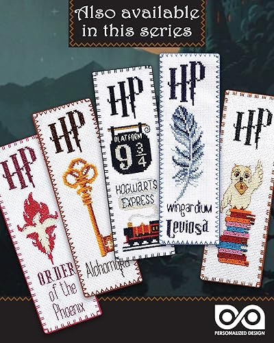 Miniatura 6 de Personalized.Design Kit de punto de cruz para principiantes "Siempre" - Marcador bordado de bricolaje de las Reliquias de la Muerte