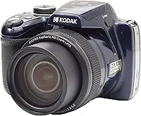 KODAK Pixpro AZ528 Câmara digital bridge de 16 MP, zoom óptico de 52 x estabilizador ótico, ecrã LCD de 3 polegadas, vídeo Full HD 1080p, bateria Li-Ion, azul meia-noite