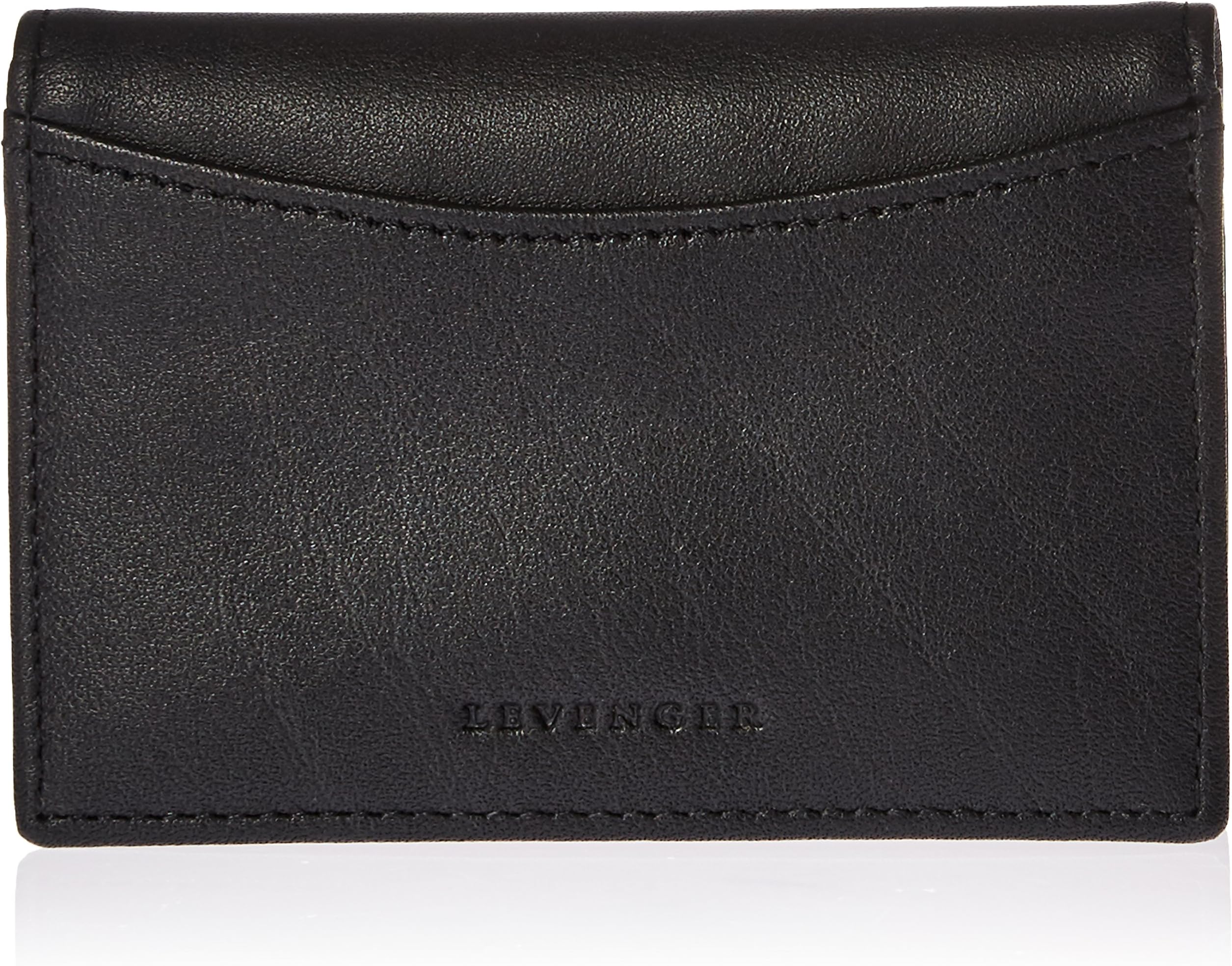 Levenger AL7595 NM Essential Card Wallet, Black