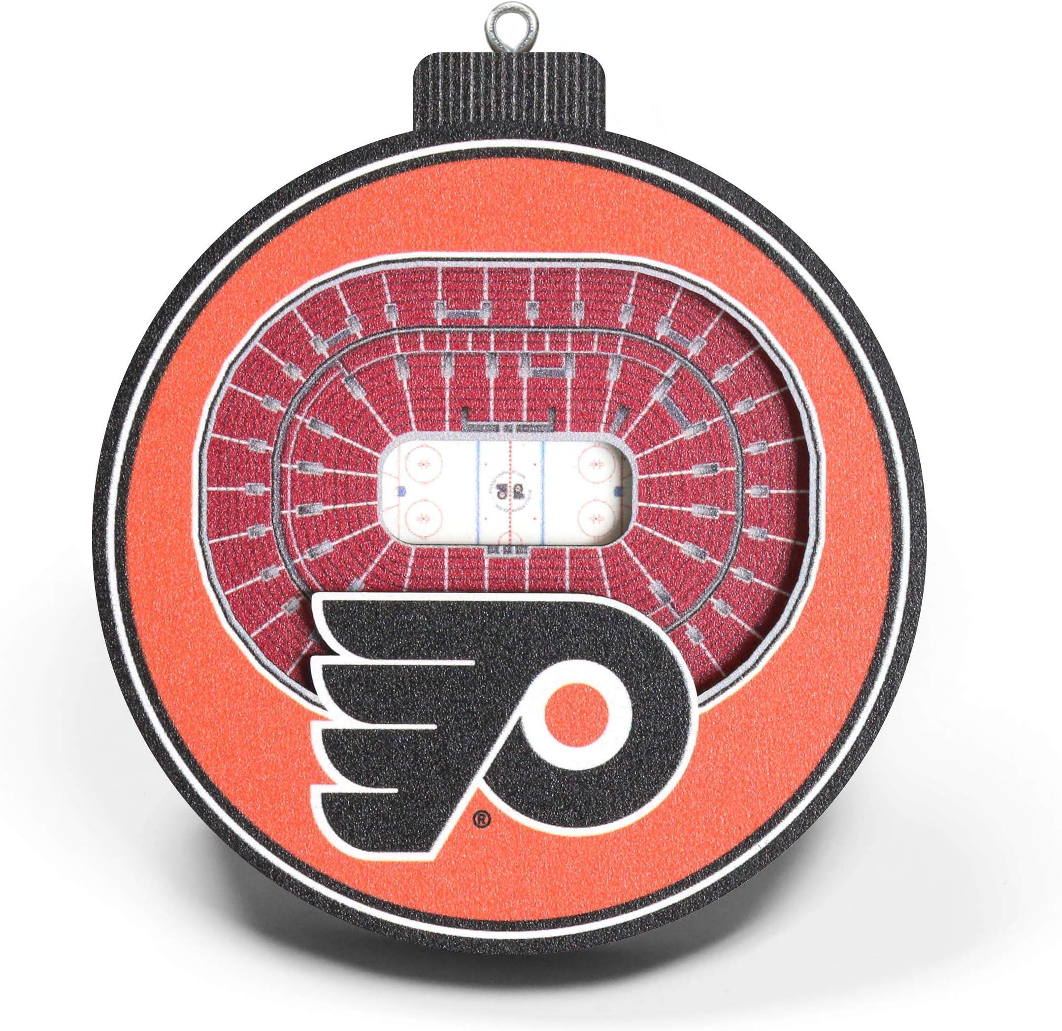 NHL Tree Decoration Philadelphia Flyers 3D Wooden Stadium Pendant for Christmas Tree Ornament for Christmas Tree