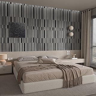 12 Black and White Kitchen Backsplash Ideas with Contrast 38 Stripe Black&White Wallpaper Peel and Stick Waterproof Modern Wall Paper...