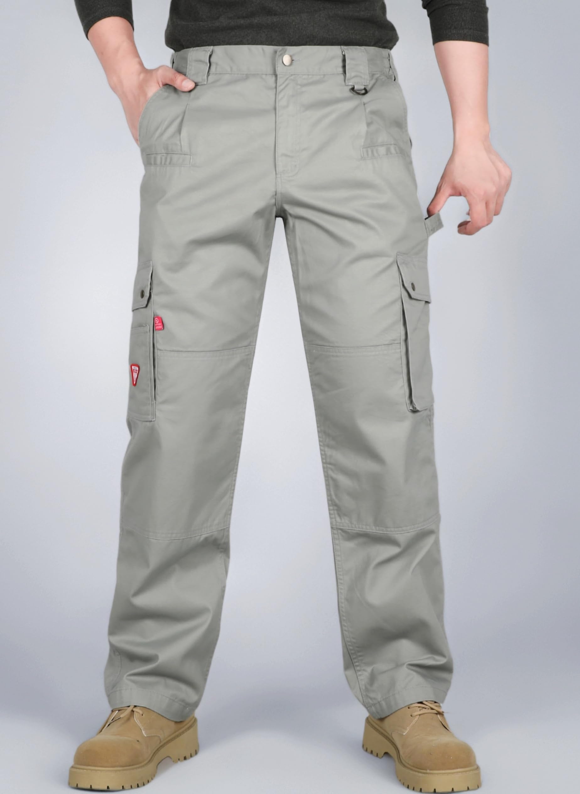 TICOMELA FR Pants for Men Flame Resistant Pants 7.5oz Lightweight (9 Pockets) Multi-Pocket Pants