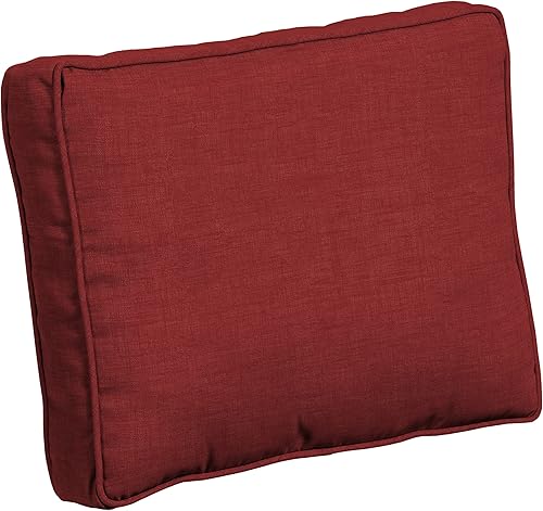 Miniatura 1 de Arden Selections ProFoam Performance - Almohada de cojín para exteriores de 19 x 24 pulgadas, color rojo rubí Leala