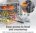 Hamilton Beach Sure-Crisp 6-in-1 XL Air Four à frites avec portes, 6-Slice Capacité, convient 12 Pizza de pouce, Air Fry, Bake, Broil, Toast, Réchauffage rapide, Acier inoxydable (31191)