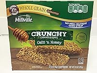 Vista 1 de Barritas crujientes de granola de avena y miel, paquete de dos 24