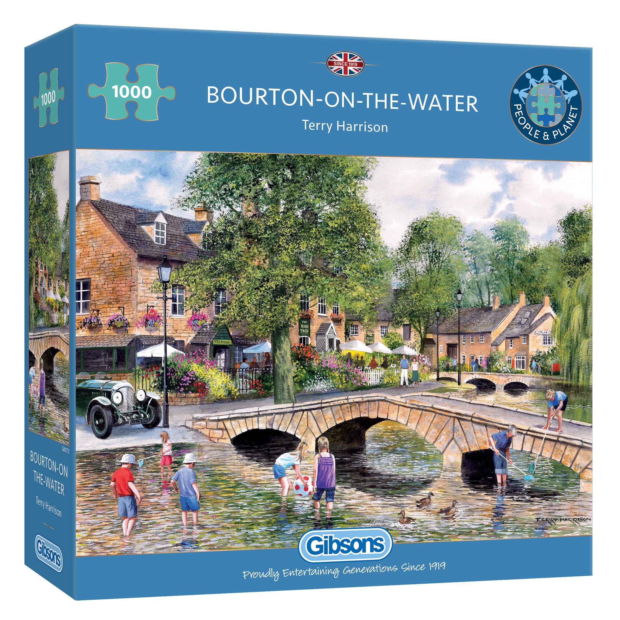 Gibsons Bourton-on-the-Water 1000 Piece Jigsaw Puzzle for Adults – Countryside Village Scene by Terry Harrison – Picturesque Cotswolds Artwork – Premium Sustainable Puzzle Made in the UK/EU — image 1