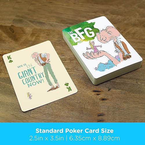 Miniatura 5 de AQUARIUS The BFG Playing Cards - Baraja de cartas con temática de Roald Dahl para tus juegos de cartas favoritos, mercancía y coleccionables de